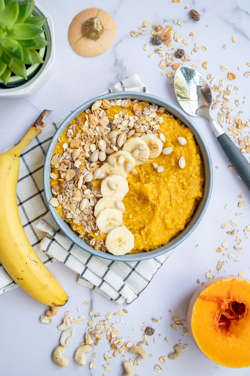 Smoothie bowl med pumpa